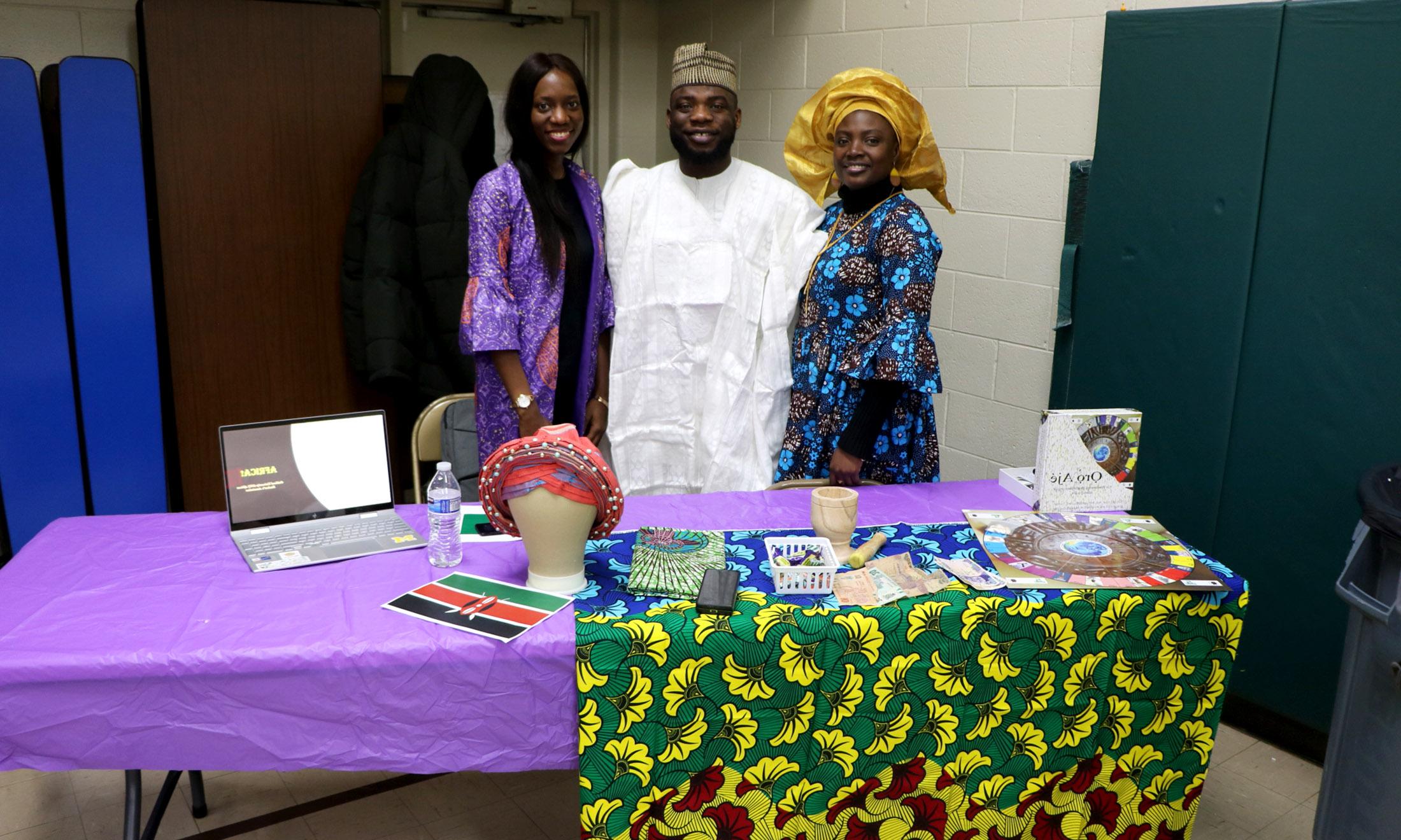 At the inaugural Multicultural Festival at the Waterford Montessori Academy